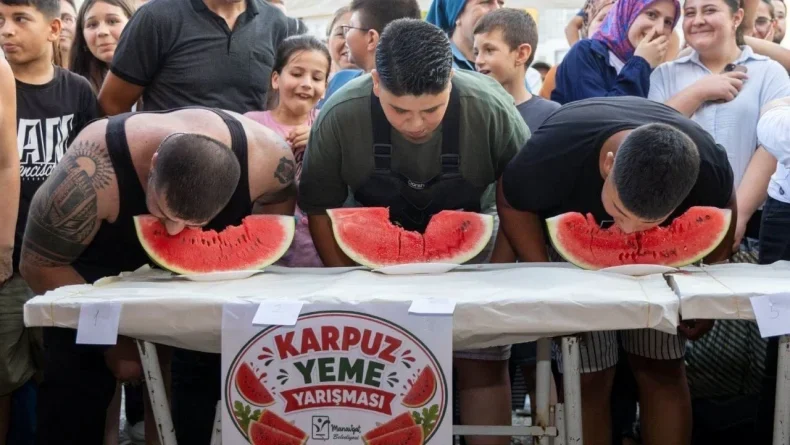 Karpuzun başkenti Manavgat’ta coşku zirve yaptı
